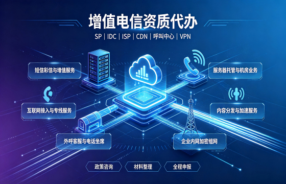 代办SP、IDC、ISP、CDN、呼叫中心、VPN